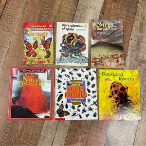 Kids Insects Bugs Nature Science Picture Reference Book Bundle Chapter Books